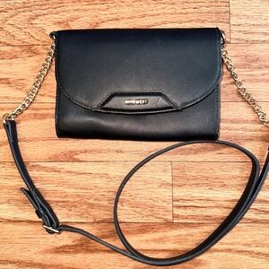 Nine West Black Crossbody Bag with Gold Chain